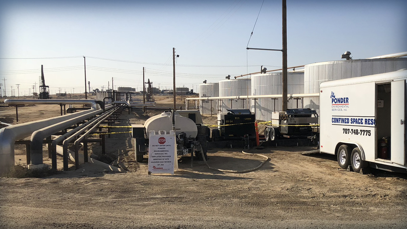 The location of our storage tank cleaning company in Bakersfield, CA